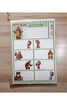 3 Sayfa Toplam 24 Adet Defter Kitap İsim Etiketi İsimlik 9