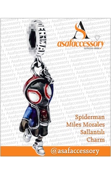 Spiderman Miles Morales Charm Çok Renkli