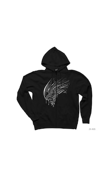 Predator Siyah Fermuarlı Kapşonlu Sweatshirt Predator Siyah Fermuarlı Kapşonlu Sweatshirt