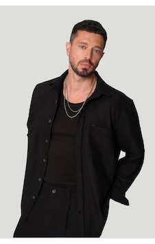 Avva Erkek Siyah Klasik Yaka Viskon Karışımlı Kolay Ütülenen Comfort Fit Gömlek A42y2141 Avva Erkek Siyah Klasik Yaka Viskon Karışımlı Kolay Ütülenen Comfort Fit Gömlek A42y2141