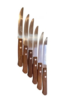 Esonez Mrb Art914 Ahşap Saplı Et Bıçağı 6'lı