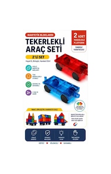 2 Adet Araba Eklentisi Manyetik Oyuncak - Mıknatıslı Manyetik Bloklar 2 Adet Araba Eklentisi Manyetik Oyuncak - Mıknatıslı Manyetik Bloklar