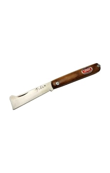 As 20 Kahverengi Bahçe Aşı Çakısı 18,5cm - Manuel, Ahşap Sap