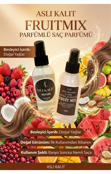 Fruitmix Parfümlü Saç Bakım Yağı Doğal Yağlardan Hair Care Saç Parfümü 150ml Fruitmix Parfümlü Saç Bakım Yağı Doğal Yağlardan Hair Care Saç Parfümü 150ml