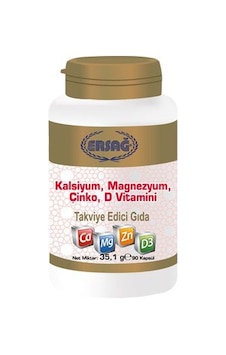 Ersağ Kalsiyum. Magnezyum. Çinko. D Vitamini