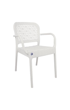 Mandella Ares Rattan Koltuk (6 Adet) Beyaz Mandella Ares Rattan Koltuk (6 Adet) Beyaz