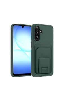 Samsung Galaxy A56 Uyumlu Kartlıklı Kılıf Gizli Kart Bölmeli, Stand Özellikli, Kamera Korumalı, Darbeye Dayanıklı, Deri Dokulu Telefon Kılıfı Yeşil Samsung Galaxy A56 Uyumlu Kartlıklı Kılıf Gizli Kart Bölmeli, Stand Özellikli, Kamera Korumalı, Darbeye Dayanıklı, Deri Dokulu Telefon Kılıfı Yeşil