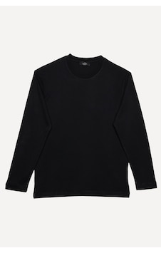 Tudors Relax Fit Rahat Kesim Pamuk Bisiklet Yaka Siyah Sweatshirt-32654 Siyah Tudors Relax Fit Rahat Kesim Pamuk Bisiklet Yaka Siyah Sweatshirt-32654 Siyah