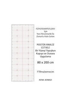 Postür Analiz Cetveli Kırmızı Postür Analiz Cetveli Kırmızı