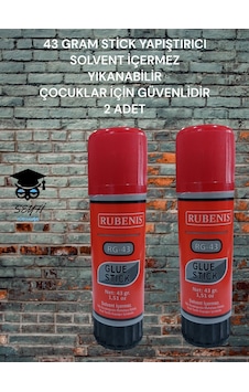 43 Gram Stick Yapıştırıcı Solvent İçermez Yıkanabilir Çocuklar İçin Güvenlidir 2 Adet 43 Gram Stick Yapıştırıcı Solvent İçermez Yıkanabilir Çocuklar İçin Güvenlidir 2 Adet