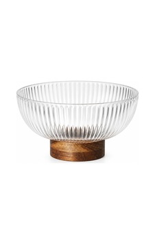 Akasya Standlı Cam Kase 21x10 Cm Meyve, Çerez, Tatlı Ve Sunum Kasesi Şeffaf - 921050286 Şeffaf