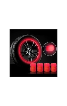 Fosforlu Floresan Led Yeşil Pilsiz Araba Motorsiklet Lastik Sibop Kapaği 4 Adet Kırmızı Fosforlu Floresan Led Yeşil Pilsiz Araba Motorsiklet Lastik Sibop Kapaği 4 Adet Kırmızı