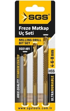 Sgs Freze Matkap Uç Seti 4-6-8 Mm Sgs1481