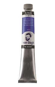 Talens Van Gogh Yağlı Boya 200 Ml 512 Cobalt Blue Ultramarine Karışık, Çok Renkli