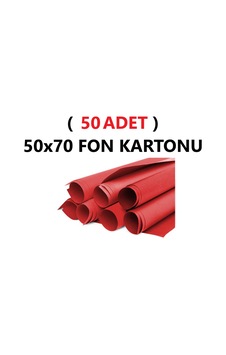 50 Adet 50x70 Cm Kırmızı Renkli Fon Kartonu Rulo Canlı Renk Büyük Boy Anaokulu Kreş Okul 50 Adet 50x70 Cm Kırmızı Renkli Fon Kartonu Rulo Canlı Renk Büyük Boy Anaokulu Kreş Okul