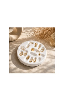Çok Bölmeli Takı Organizeri Yüzük, Küpe Ve Aksesuar Düzenleyici Minimal Stand Beyaz - 901722365 Beyaz - 901722365 Çok Bölmeli Takı Organizeri Yüzük, Küpe Ve Aksesuar Düzenleyici Minimal Stand Beyaz - 901722365 Beyaz - 901722365