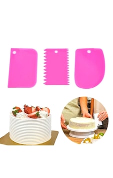 Go İthalat Pasta Hamur Şekillendirici Spatula Kesici Kazıyıcı Dekoratör Set Açık Pembe Go İthalat Pasta Hamur Şekillendirici Spatula Kesici Kazıyıcı Dekoratör Set Açık Pembe