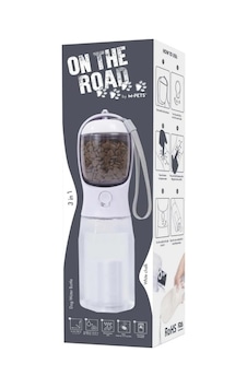 M-pets On The Road 2in1 Köpek Seyahat Suluğu 600ml Beyaz M-pets On The Road 2in1 Köpek Seyahat Suluğu 600ml Beyaz