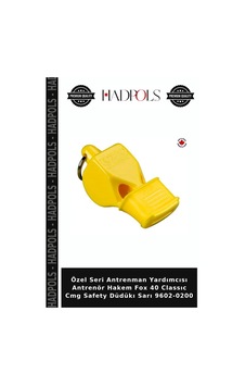 Özel Seri Antrenman Yardımcısı Antrenör Hakem Fox 40 Classıc Cmg Safety Düdükı Sarı 9602-0200 Özel Seri Antrenman Yardımcısı Antrenör Hakem Fox 40 Classıc Cmg Safety Düdükı Sarı 9602-0200