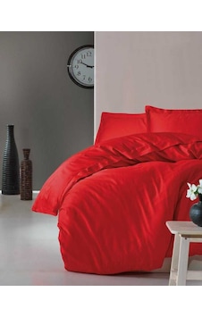 Cotton Box Tek Kişilik Saten Nevresim Takımı Elegante Kırmızı Cotton Box Tek Kişilik Saten Nevresim Takımı Elegante Kırmızı
