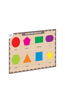 Caahs-3204 Ca Games Ahşap Geometrik Şekiller Bul-tak