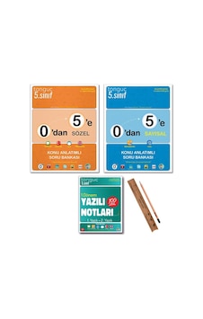Tonguç 5. Sınıf 0 Dan 5 E Konu Anlatımlı Soru Bankası Tüm Dersler - 1. Dönem Yazılı Notları Set 3 Kitap Tonguç 5. Sınıf 0 Dan 5 E Konu Anlatımlı Soru Bankası Tüm Dersler - 1. Dönem Yazılı Notları Set 3 Kitap