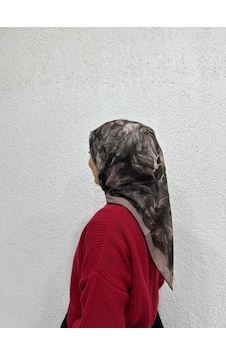 Siyane Scarf Lotus Desen Eşarp 10 Kahve Siyane Scarf Lotus Desen Eşarp 10 Kahve