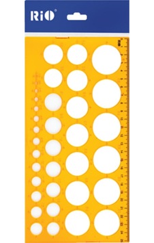 Daire Şablonu 1-36 Mm Turuncu