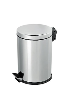 Omnisoft Plx3700-305 Krom Pedallı Paslanmaz Çöp Kovası 5 Lt
