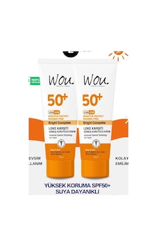 Wou Leke Karşıtı Yüksek Koruyucu Güneş Kremi SPF50+ 50 ML Wou Leke Karşıtı Yüksek Koruyucu Güneş Kremi SPF50+ 50 ML