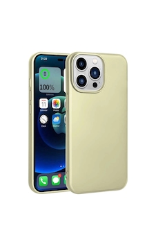 Apple iPhone Uyumlu 14 Pro Max Kılıf Zore Premier Silikon Kapak Gold Apple iPhone Uyumlu 14 Pro Max Kılıf Zore Premier Silikon Kapak Gold