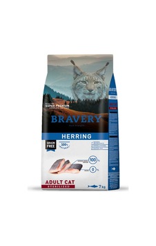 Bravery Tahılsız Kısırlaştırılmış Ringa Balıklı Yetişkin Kedi Maması 2 KG Bravery Tahılsız Kısırlaştırılmış Ringa Balıklı Yetişkin Kedi Maması 2 KG