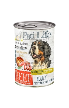 Pati Life Tahılsız Sığır Etli Konserve Yetişkin Köpek Maması 24 x 415 G Pati Life Tahılsız Sığır Etli Konserve Yetişkin Köpek Maması 24 x 415 G