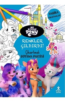 My Little Pony Renkler Çıldırdı! Çıkartmalı Boyama Partisi- Doğan Çocuk My Little Pony Renkler Çıldırdı! Çıkartmalı Boyama Partisi- Doğan Çocuk