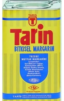 Tarin Tuzsuz Bitkisel Margarin Teneke 5 KG Tarin Tuzsuz Bitkisel Margarin Teneke 5 KG
