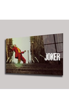 Joker Merdiven Dans Sahnesi Cam Tablo İkonik Film Temalı Yatay Joker Merdiven Dans Sahnesi Cam Tablo İkonik Film Temalı Yatay
