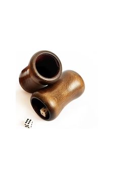 Helena Wood Art Ahşap Zar Fincanı Çifti Helena Wood Art Ahşap Zar Fincanı Çifti