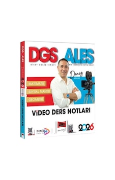 Yargı Yayınları 2026 Dgs Ales Matematik Video Ders Notları Yargı Yayınları 2026 Dgs Ales Matematik Video Ders Notları