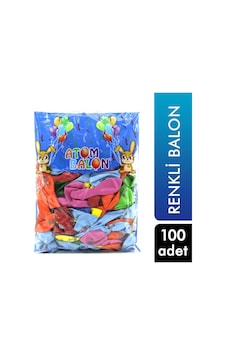 Atom Balon Balon 100 Adet Maşallah Standart Atom Balon Balon 100 Adet Maşallah Standart