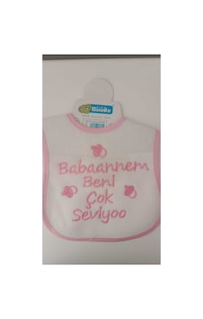 Su Geçirmez Babaannem Beni Çok Seviyor Baskılı Bebek Mama Önlüğü Su Geçirmez Babaannem Beni Çok Seviyor Baskılı Bebek Mama Önlüğü