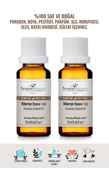 Intense Natural Biberiye Uçucu Yağı 2 x 20 ML Intense Natural Biberiye Uçucu Yağı 2 x 20 ML
