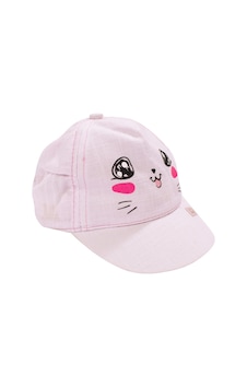 Bebegen Kız Bebek Pembe Smile Armalı Kedi Kulaklı Kasket Şapka 0-18 Ay Çok Renkli Bebegen Kız Bebek Pembe Smile Armalı Kedi Kulaklı Kasket Şapka 0-18 Ay Çok Renkli