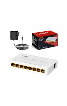 ETHERNET SWITCH HUB 8 PORT 10/100MBPS GABBLE GAB-SWC08
