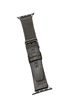 Apple Watch Uyumlu 45mm Buff Deri Kordon - Siyah Apple Watch Uyumlu 45mm Buff Deri Kordon - Siyah
