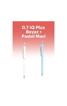 My Iq Plus Versatil Kalem 0.7 Beyaz + Pastel Mavi Mavi My Iq Plus Versatil Kalem 0.7 Beyaz + Pastel Mavi Mavi