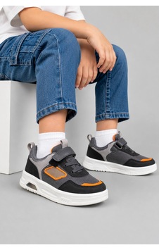 Ht Hotin Glitch Çocuk Işıklı Spor Ayakkabı Cırtlı Bağcıklı Rahat Günlük Sneaker - Füme Ht Hotin Glitch Çocuk Işıklı Spor Ayakkabı Cırtlı Bağcıklı Rahat Günlük Sneaker - Füme