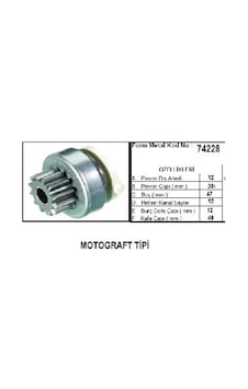 Marş Dişlisi 12Diş Ford Fiesta Focus 1,6 Fm74228 Marş Dişlisi 12Diş Ford Fiesta Focus 1,6 Fm74228