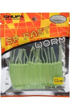Shufa Sf Fast Worm 5.1cm Lrf Silikon Yem Glow Shufa Sf Fast Worm 5.1cm Lrf Silikon Yem Glow
