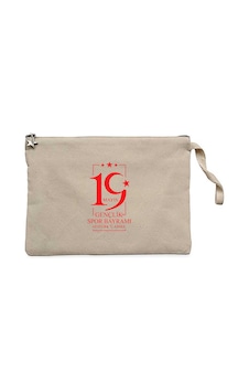 19 Mayıs Gençlik Bayramı Krem Clutch Astarlı Cüzdan / El Çantası 19 Mayıs Gençlik Bayramı Krem Clutch Astarlı Cüzdan / El Çantası