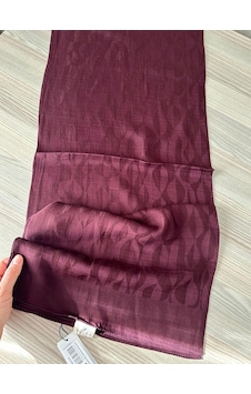 Noura Scarf Miora Şal Koyu Bordo Çok Renkli